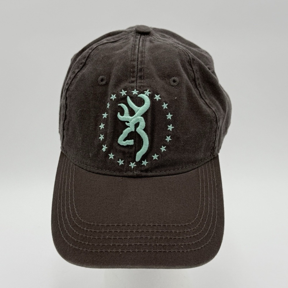 Browning‎ Cap Hat Brown and Turquoise Buck Logo Adjustable Adult
